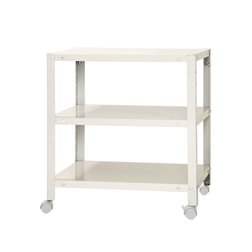 送料無料】 【本体】スチールラック スリムラック 3段 キャスター付き