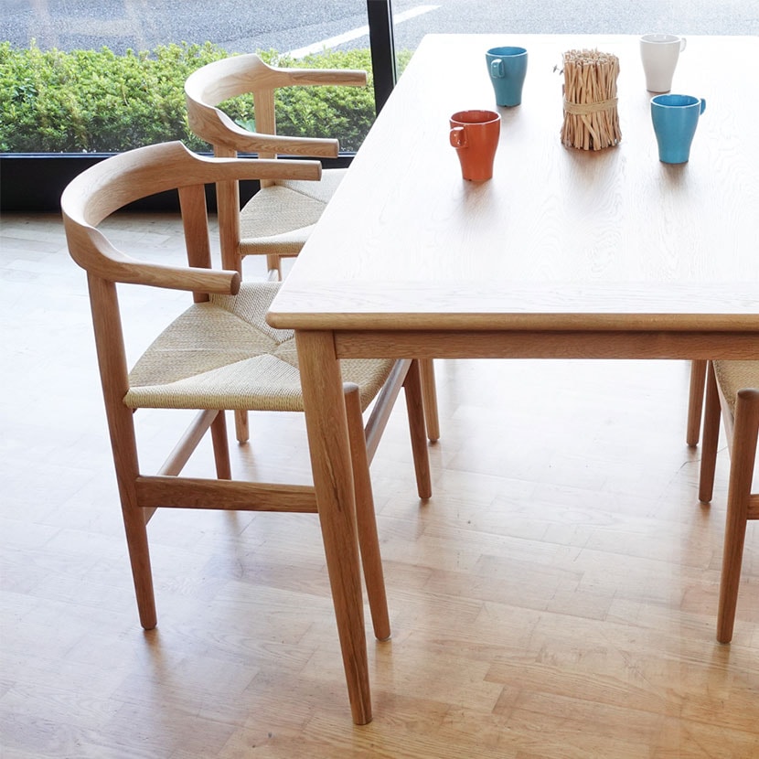 送料無料】 ラストダイニングチェア アッシュ無垢材 ナチュラル