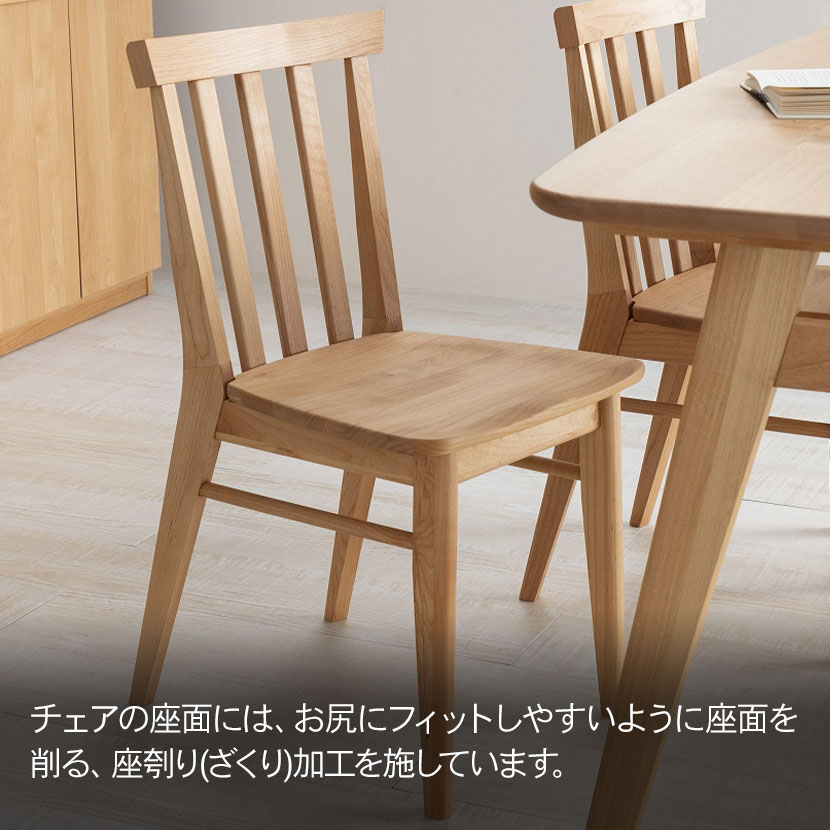 送料無料】 堀田木工所 4人用 ダイニングセット 4点 (幅1400mmテーブル