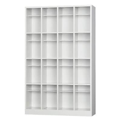 送料無料】 16人用 4列4段 シューズボックス オープンタイプ 中棚付き