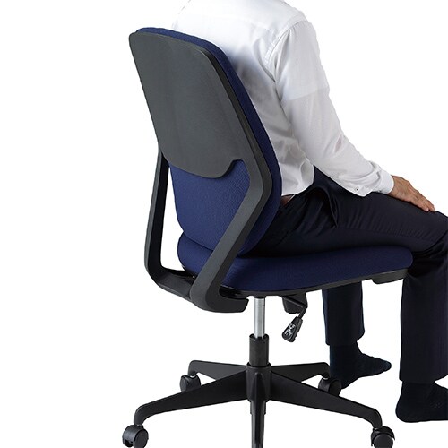 送料無料】 LUXチェア オフィスチェア クロスハイバック モールド