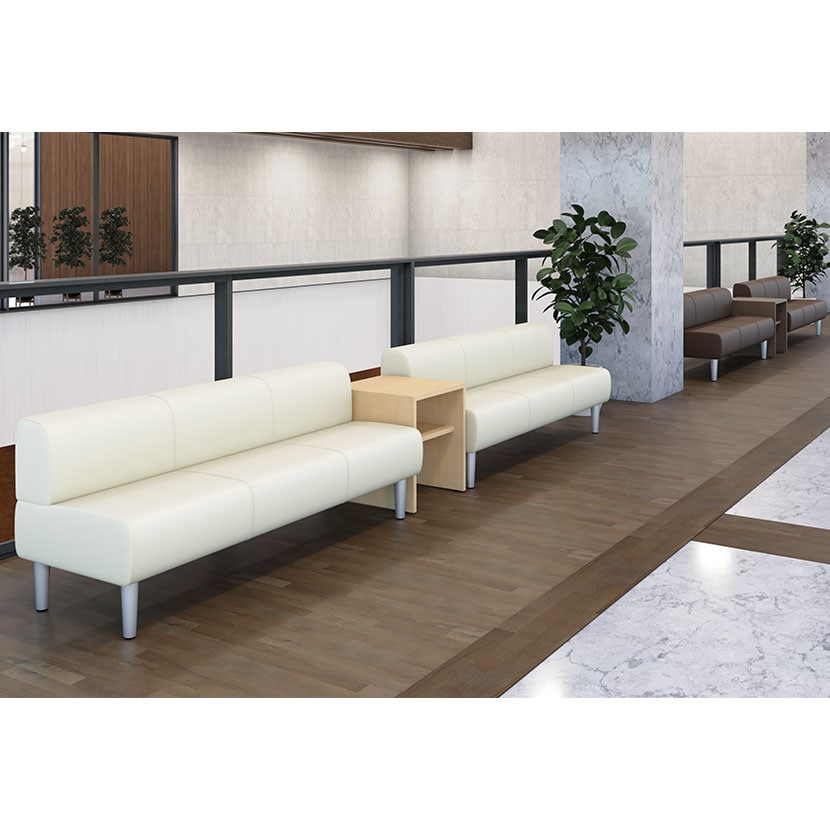 送料無料】 パブリックベンチ ロビーチェア 業務用ベンチ 3人掛け 幅