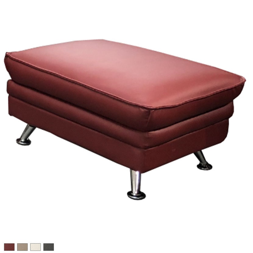 送料無料】 スツール イタリア製厚革 レザー オットマン モダン 幅710