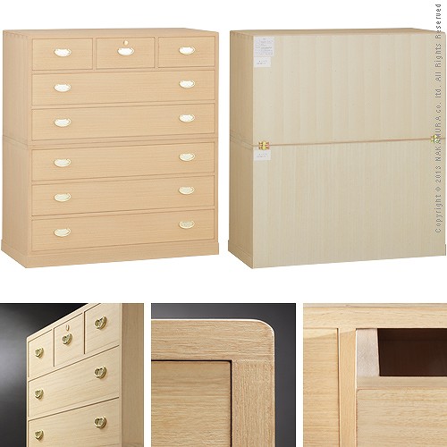 送料無料】 総桐収納箪笥 6段 井筒(いづつ)桐タンス 着物 収納 国産/MB