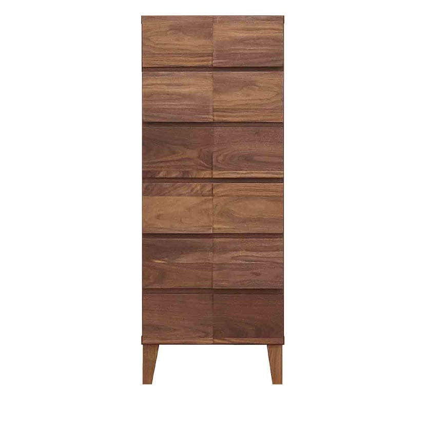 送料無料】 6段チェスト 衣類収納 整理タンス 収納 ウォールナット