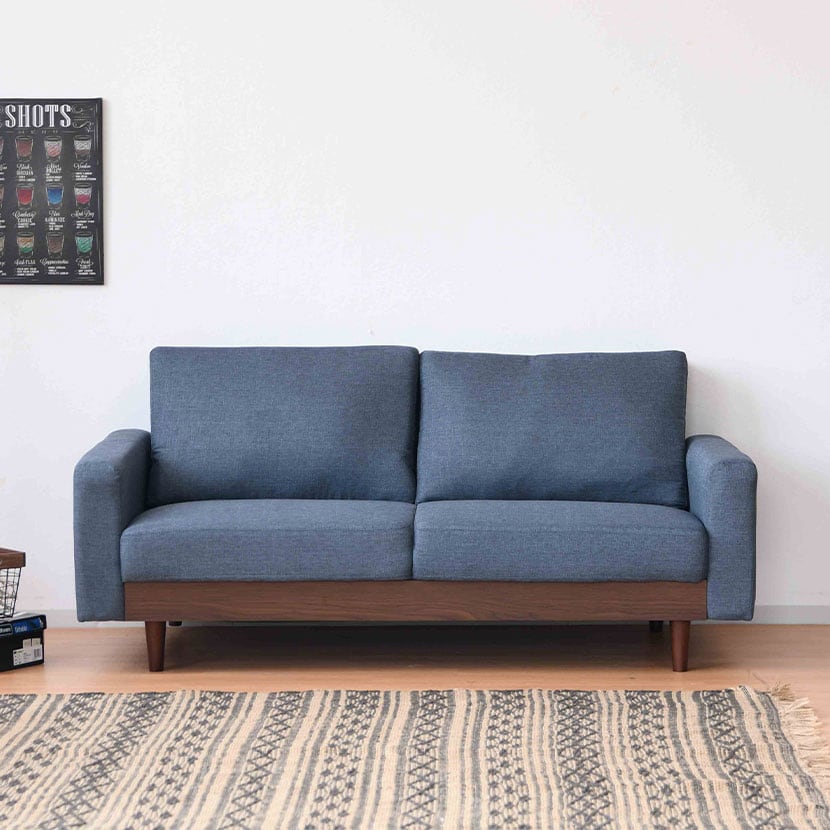 送料無料】 2.5人掛け ソファ 肘付き ソファー ファブリック張り