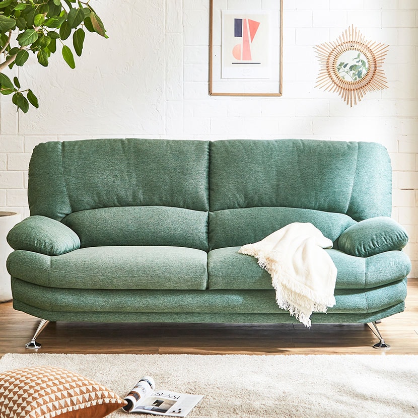 送料無料】 3人掛け ソファ ハイバック 布 ファブリック Sweet