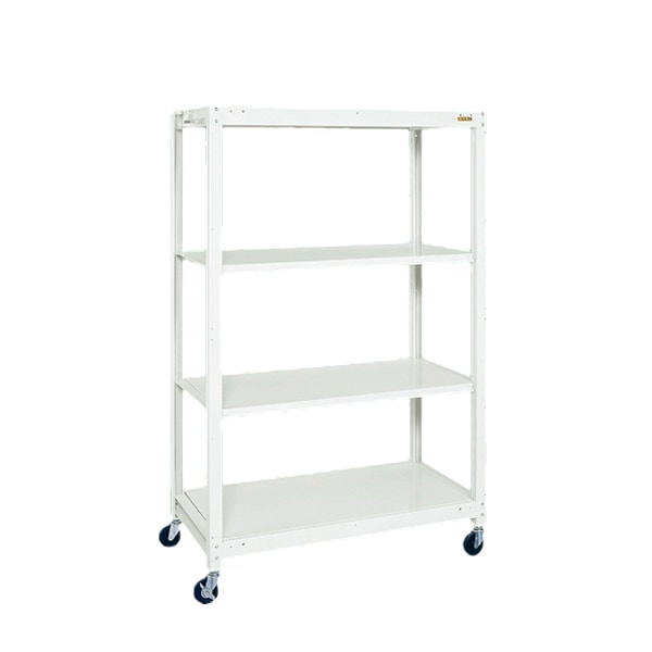 送料無料】 サカエ スチールラック 移動式 4段 業務用ラック 幅1800