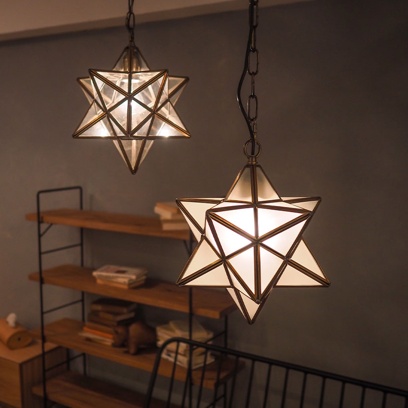 送料無料】 【白熱電球付き】ペンダントライト エトワール 星型 照明1