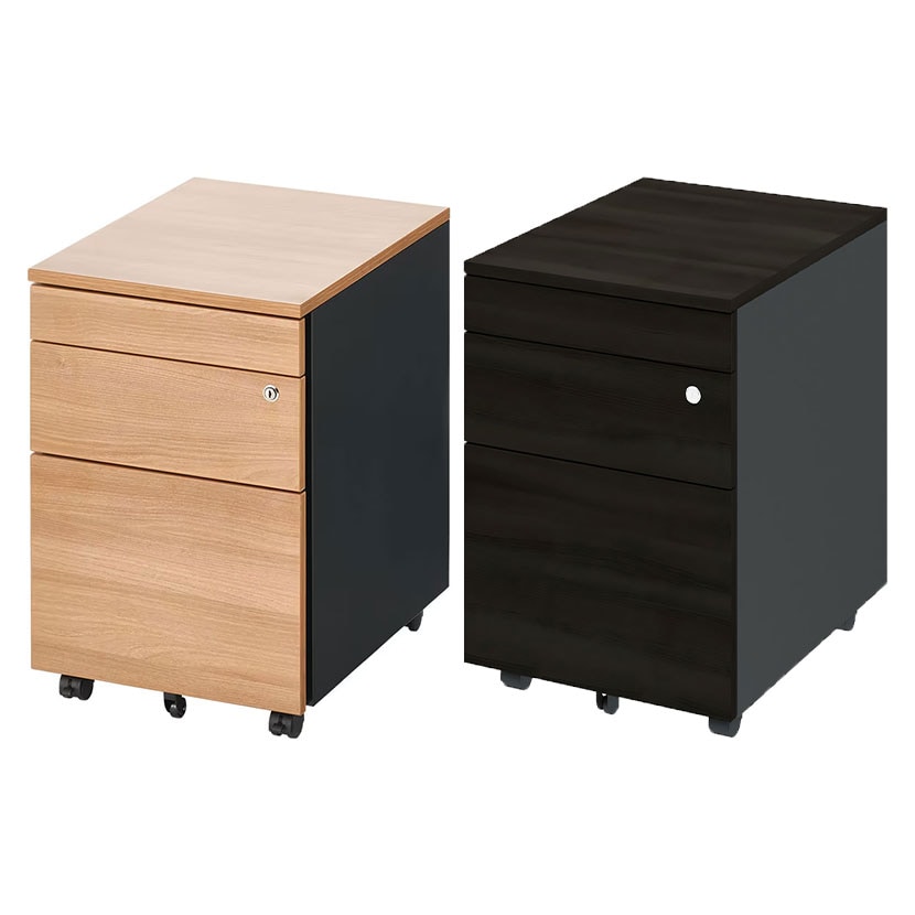 送料無料】 プラス(PLUS) OXシリーズ サイドキャビネット ワゴン 3段