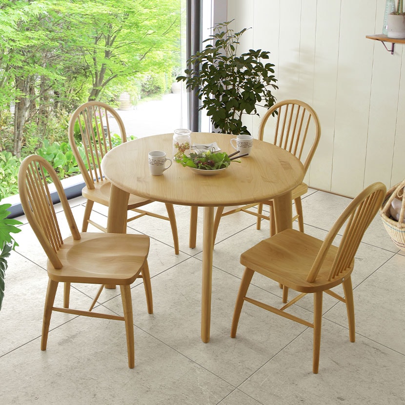 送料無料】 4人用 ダイニングセット 5点 (幅1000mmテーブル×1 チェア×4