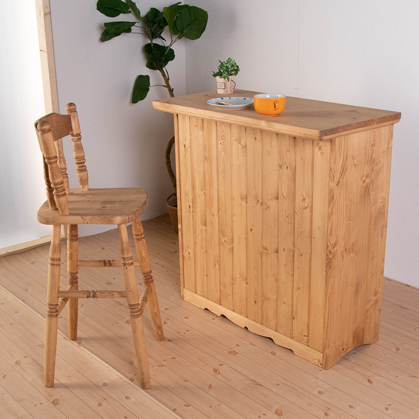 送料無料】 カントリーバーチェア 板座 ナチュラル 北欧パイン材 天然