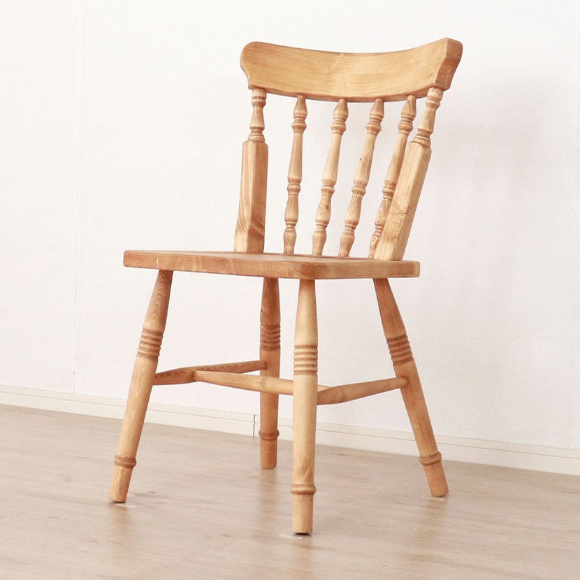 送料無料】 2脚セット カントリ-ダイニングチェア ウィンザーチェア