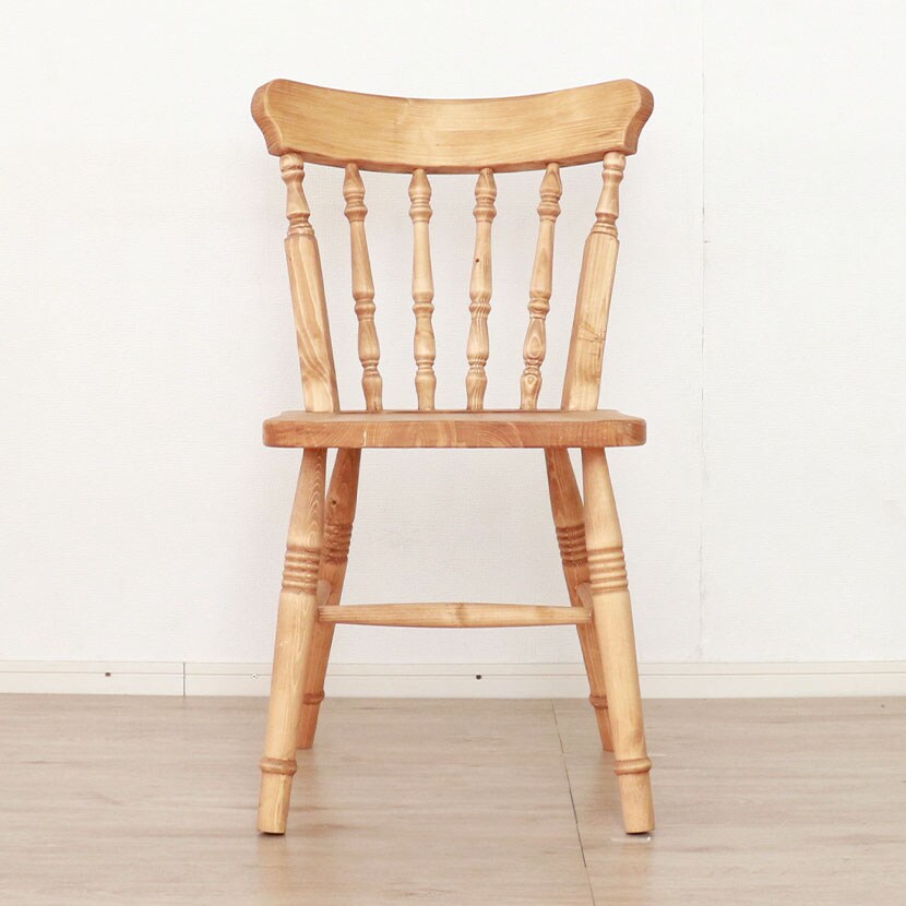 送料無料】 2脚セット カントリ-ダイニングチェア ウィンザーチェア