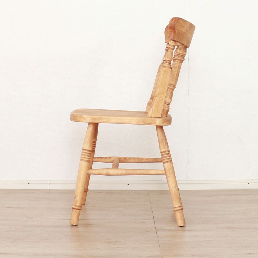 送料無料】 2脚セット カントリ-ダイニングチェア ウィンザーチェア