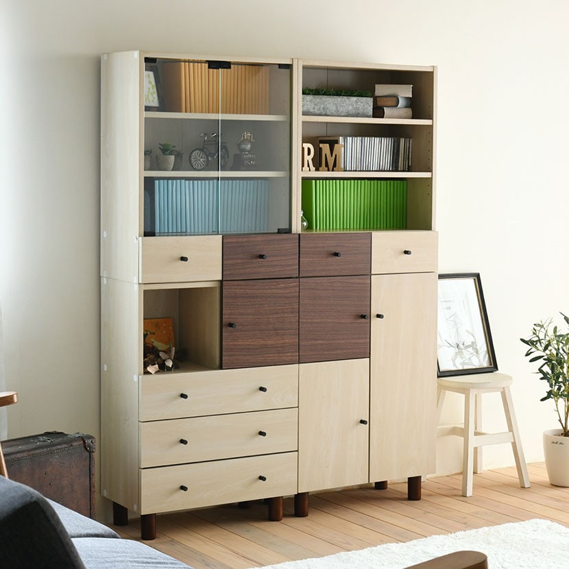 送料無料】 木製キャビネット すきま 隙間収納 家電収納 家電ラック