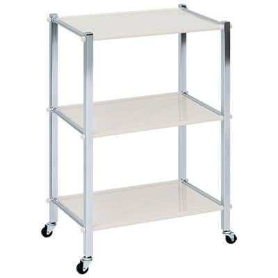 送料無料】 高田ベッド ツーゴン キャスター付き 3段 スチールワゴン