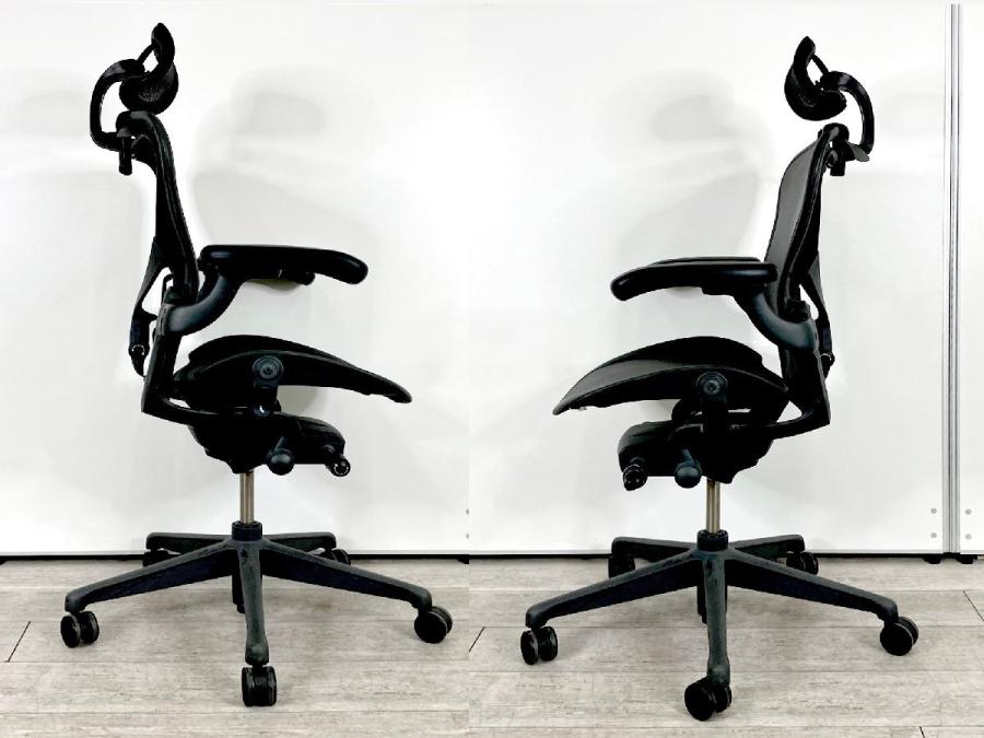 中古】アーロンチェア Herman Miller/ハーマンミラー 肘付ハイバック