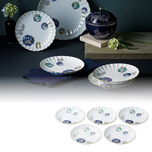 有田焼 香蘭社 金ミル花丸紋 銘々皿揃|内祝い・お返しギフトならPIARY