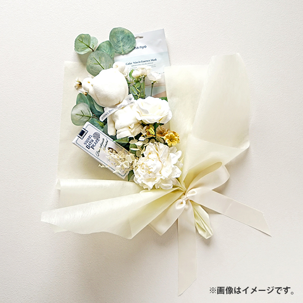 コスメブーケキット【3点】選べるコスメ ホワイト&グリーン|コスメ