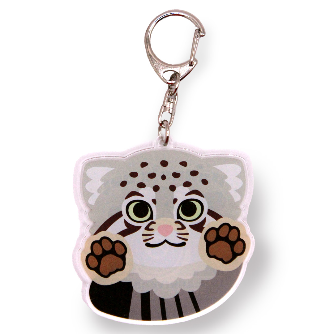 original】マヌルネコ来園10周年 アクリルキーホルダー | 那須