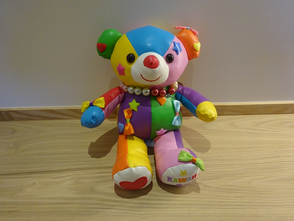 Kawaii Bear レザーカワイイベア カラフルカラー M ぬいぐるみ 動物