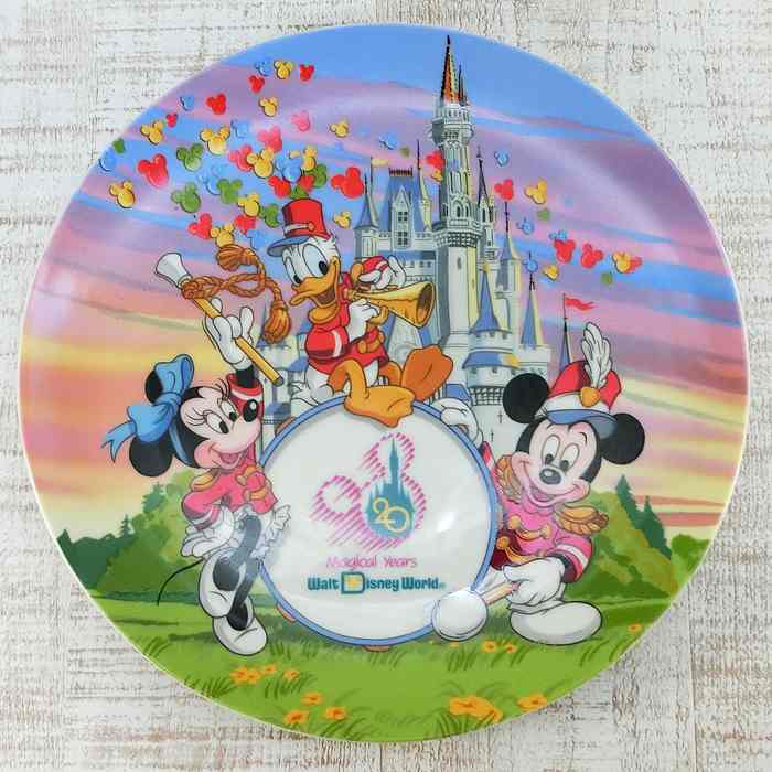 フロリダ ディズニーワールド USA 20周年 絵皿 1991年 ディズニー 通販