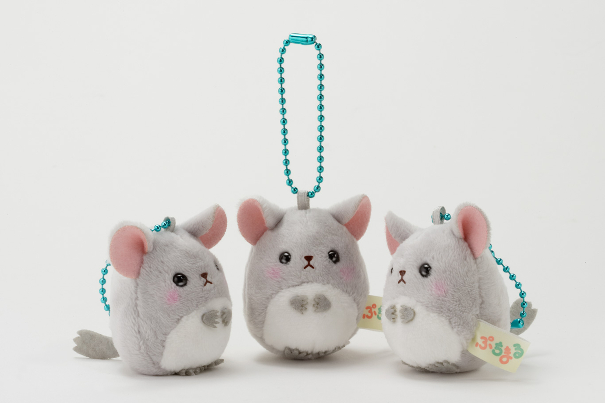 チンチラのぬいぐるみ（ボールチェーン付） | 生物園オンラインショップ
