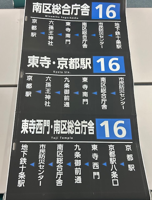 幻の方向幕 発掘！！ 一部巻取機付き方向幕フルセット【横大路B】中型