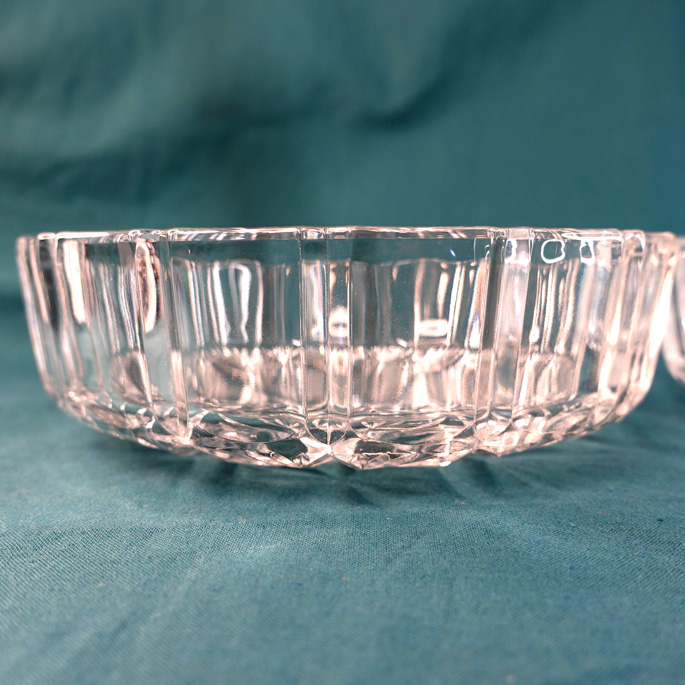 昭和レトロなガラス食器 大皿 HOYA GLASS中皿 中鉢 蓋つき深鉢