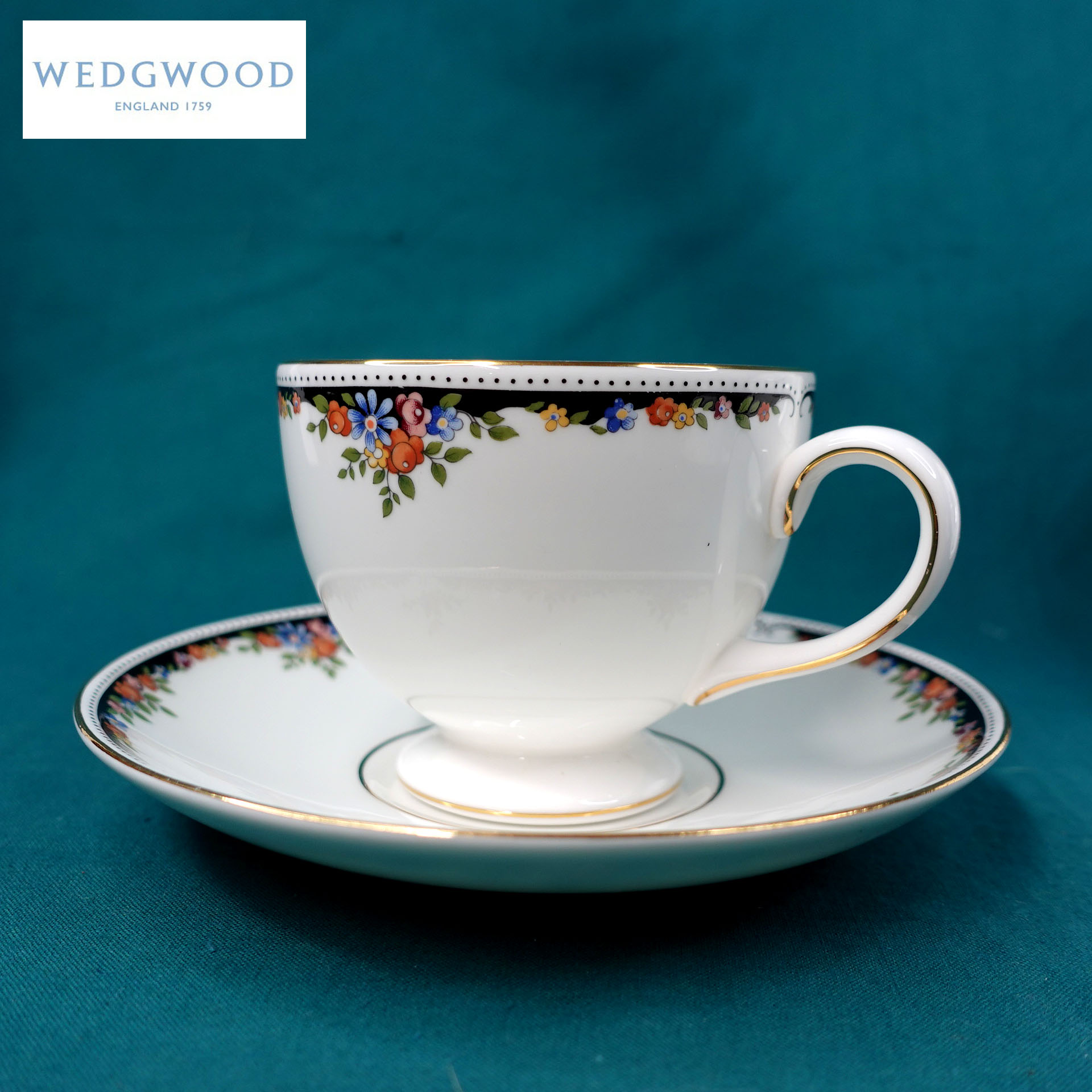 WEDGWOOD[ウエッジウッド] オズボーン カップ＆ソーサー＆プレート 2客