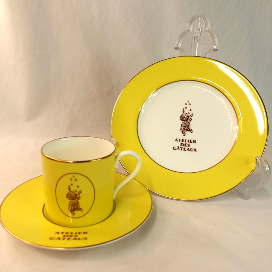 NARUMI BONE CHINA[ナルミ] カップ＆ソーサー＆ケーキ皿 ATELIER DES