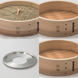 照宝杉上製せいろ二段 蒸し板セット30cm | 中華街 照宝