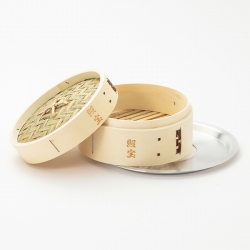 照宝 白木せいろ一段 蒸し板セット21cm | 中華街 照宝