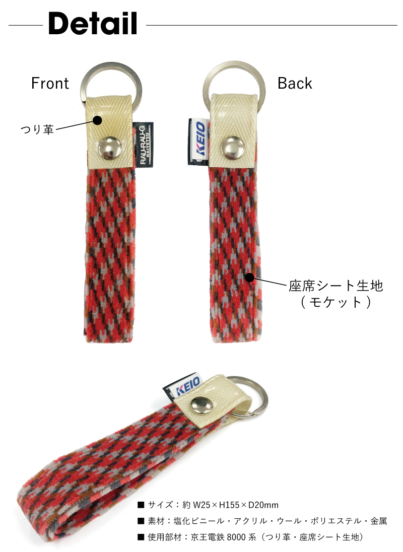 京王電鉄8000系モケットキーホルダー RAU-RAU-G HAITETSU | ジョイブ