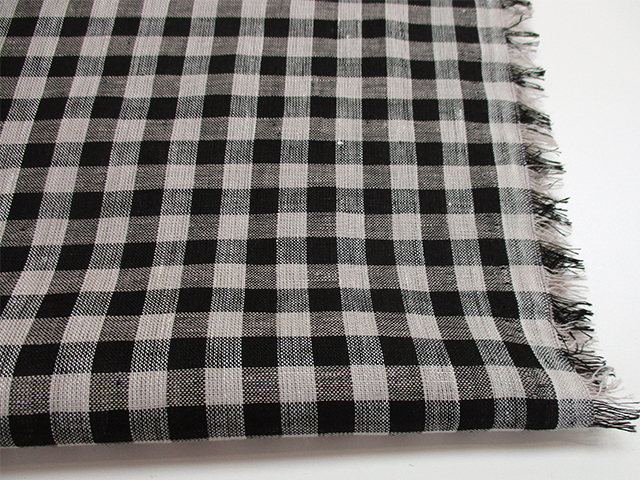 SALE】先染めリネン ギンガムチェック 140cm巾 | ひなたファブリック