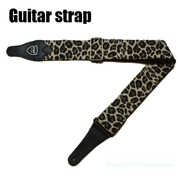 楽天市場】ギターストラップ レオパード ヒョウ柄 I 豹柄【ロック ROCK