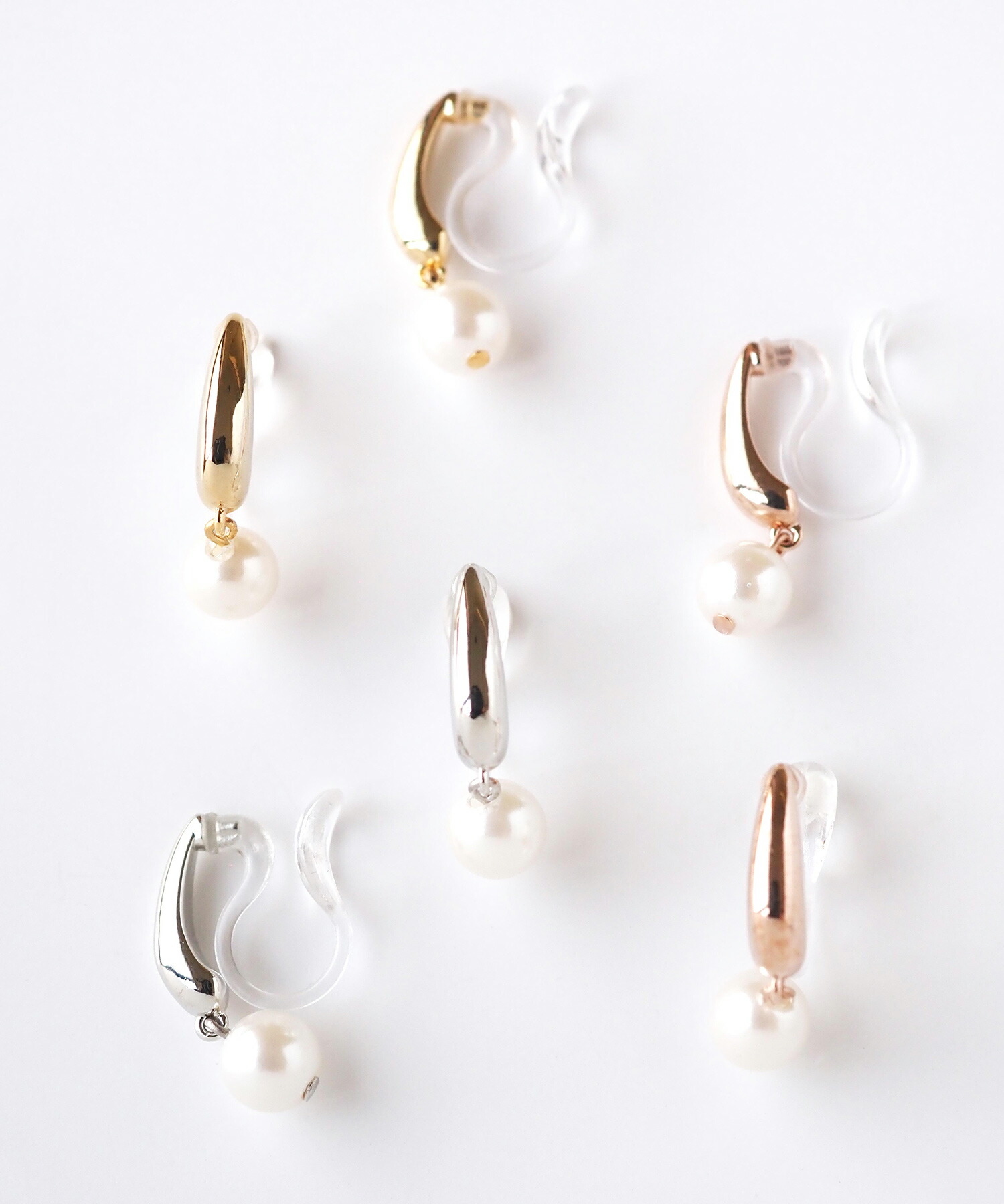 楽天市場】[5％off] イヤリング 痛くない 落ちにくい 樹脂イヤリング