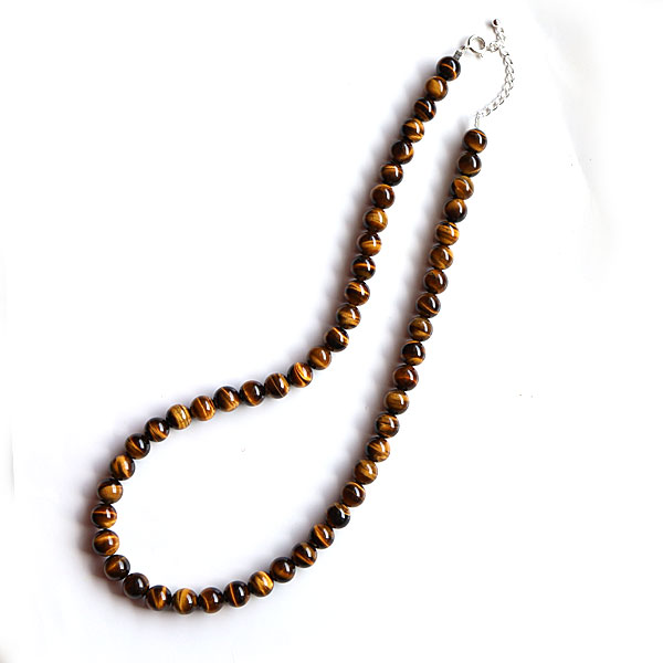 楽天市場】ドラマ使用 タイガーアイ ネックレス パワーストーン 8mm
