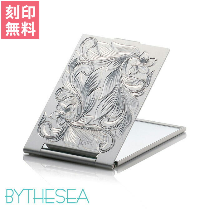 ハワイアンジュエリー ハワイアン彫り 手鏡 コンパクトミラー MIRROR-S