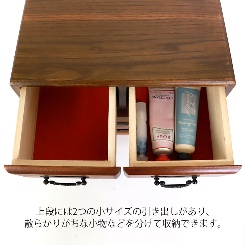 楽天市場】【5％クーポン配布中 23日まで】 ミニチェスト 木製 二段