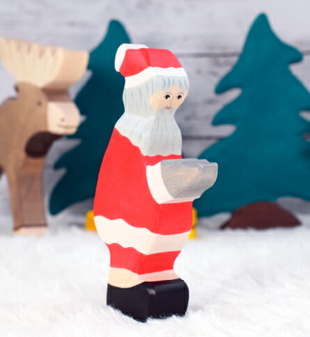 楽天市場】木製人形 サンタクロース ドイツ サンタ ツリー オブジェ
