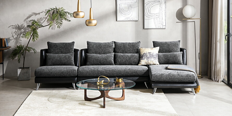 新品　ソファ　ソファー　ソファーセット　グレーブラック　多機能 応接セット 4点セット 4人 応接 ソファ SA681-2-T3S（商品番号：SA681