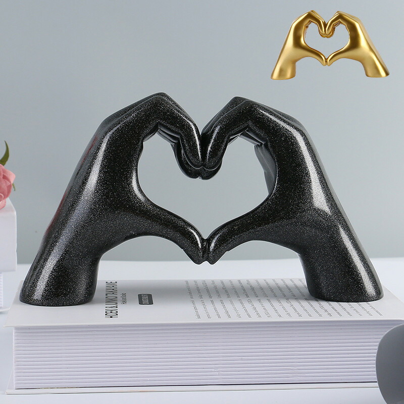 Qoo10] 置物 オブジェ 手ハート ポーズ ハンド