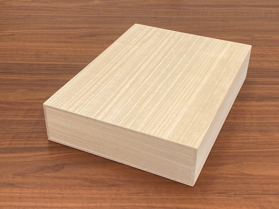 増田桐箱店 桐箱 Lサイズ W38.0cm×D26.0cm×H8.2cm 長方形 木箱 書類