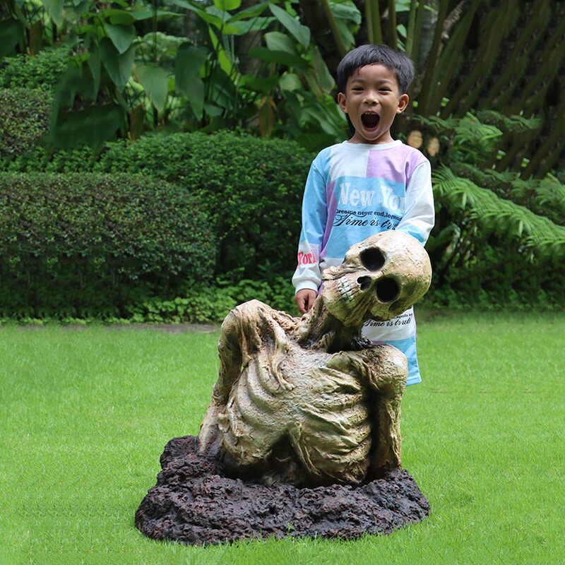 楽天市場】墓から這い出るゾンビ #2 Zombie W68cm ホラー 怖い 骸骨 骨