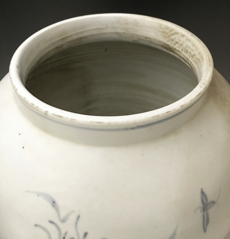 楽天市場】李朝 青花草花文壺 全高38cm 韓国 朝鮮 陶磁器 希少 花瓶