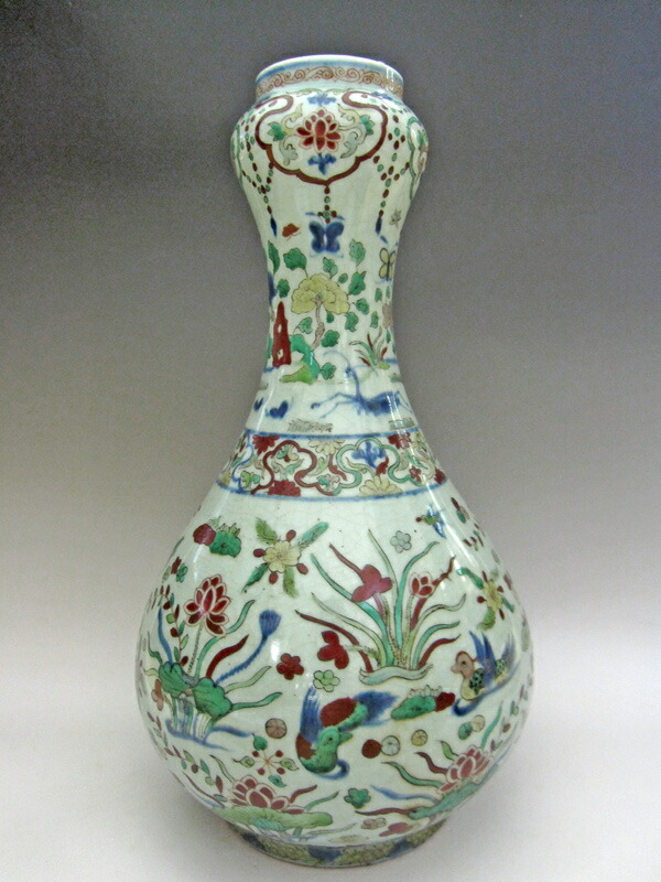 楽天市場】景徳鎮 嘉靖赤絵花生 高さ約45cm 中国美術 壺 希少 花瓶