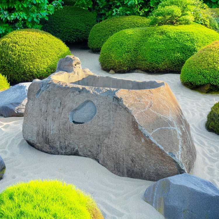 楽天市場】御影石 彫刻 龍 巨石風呂 露天 風呂 石風呂 希少 天然 竜 辰