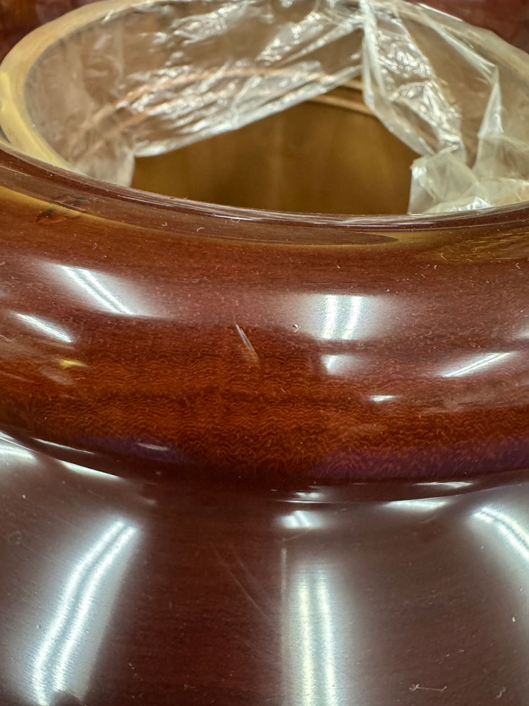 楽天市場】送料無料 紫檀 火鉢 (中) 高さ約40cm 直径約35cm 天然木